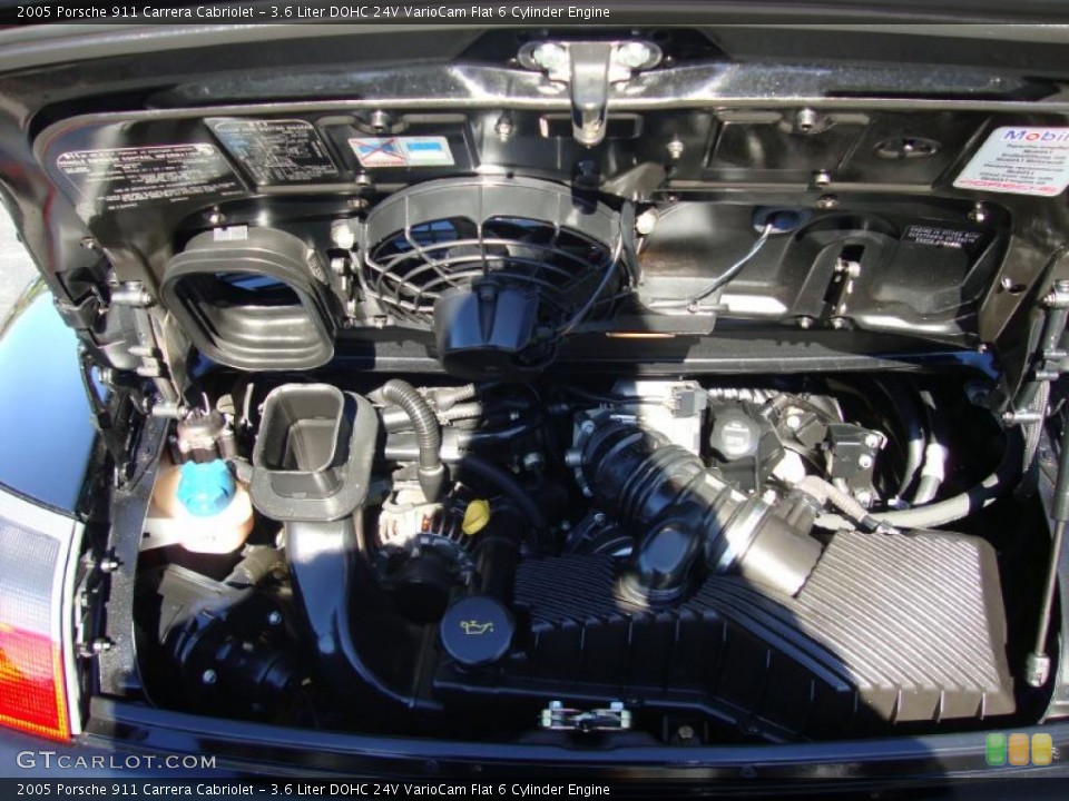 3.6 Liter DOHC 24V VarioCam Flat 6 Cylinder Engine for the 2005 Porsche 911 #38102431