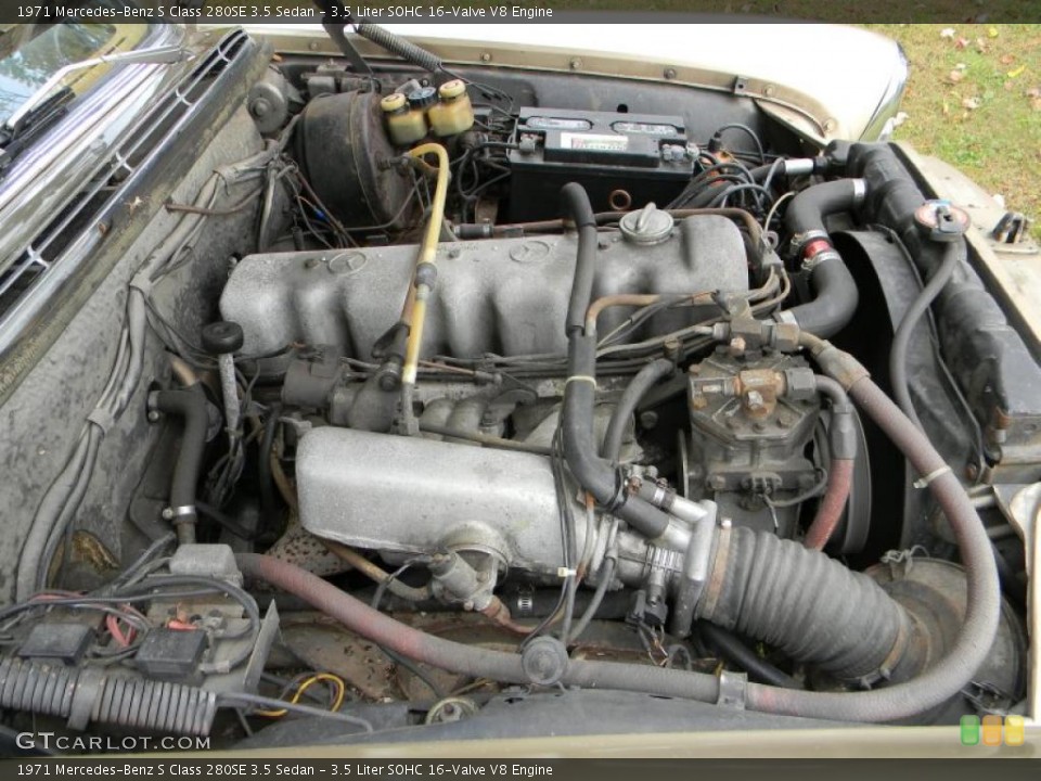 3.5 Liter SOHC 16-Valve V8 Engine for the 1971 Mercedes-Benz S Class #38103067