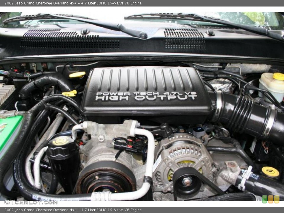 4.7 Liter SOHC 16-Valve V8 Engine for the 2002 Jeep Grand Cherokee #38109219