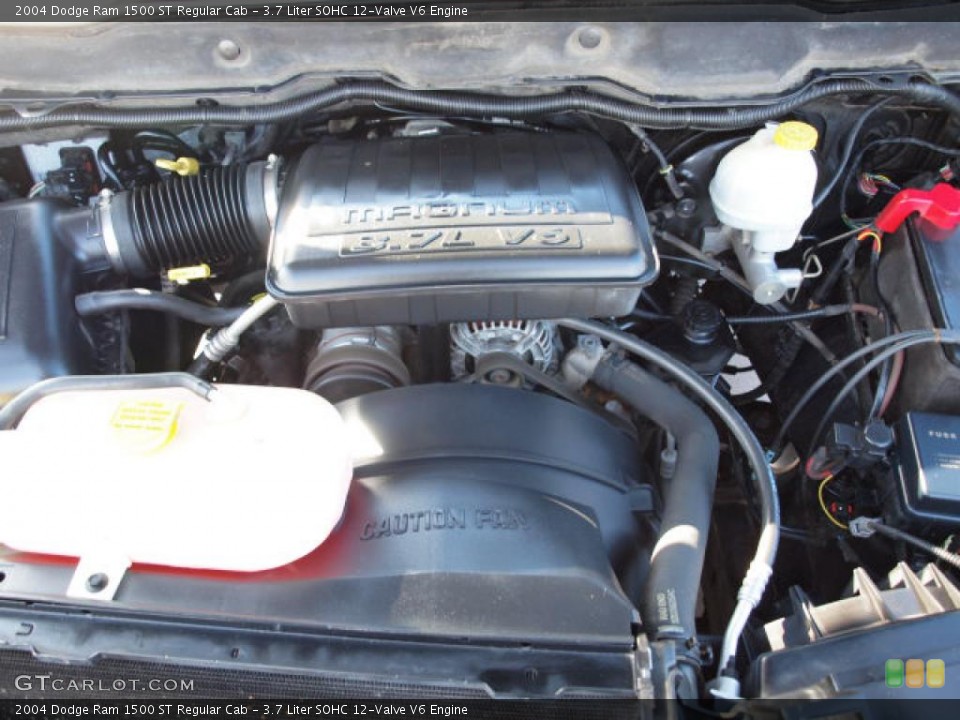 3.7 Liter SOHC 12-Valve V6 Engine for the 2004 Dodge Ram 1500 #38118582