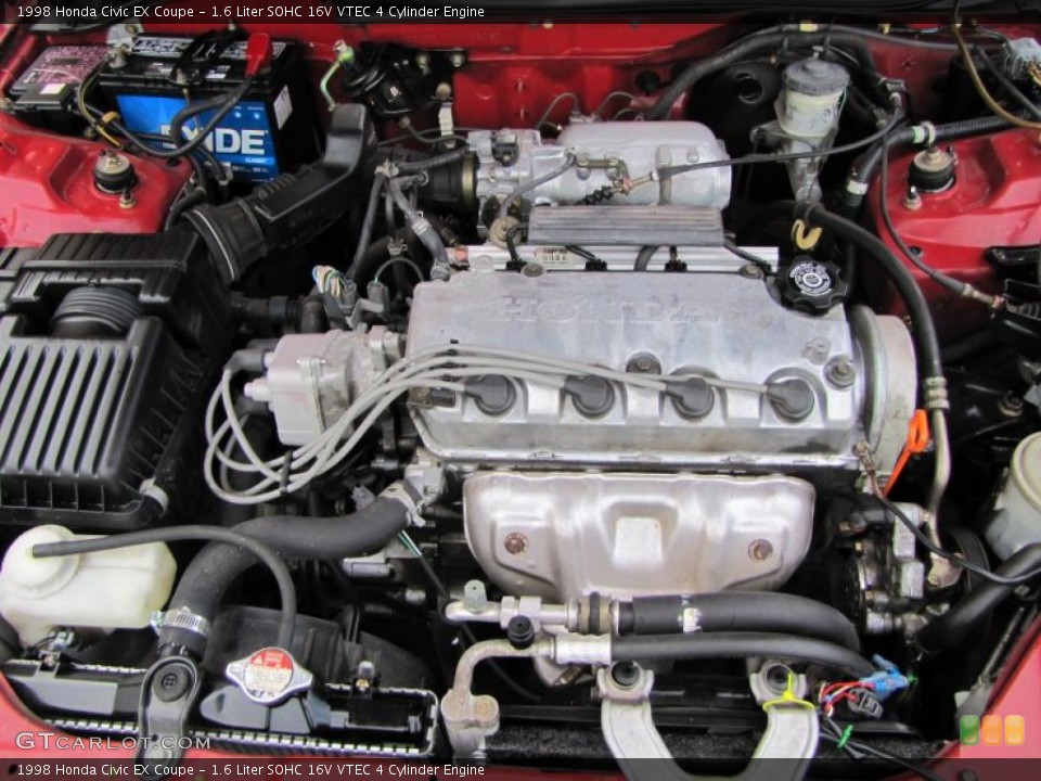 1.6 Liter SOHC 16V VTEC 4 Cylinder Engine for the 1998 Honda Civic #38120587