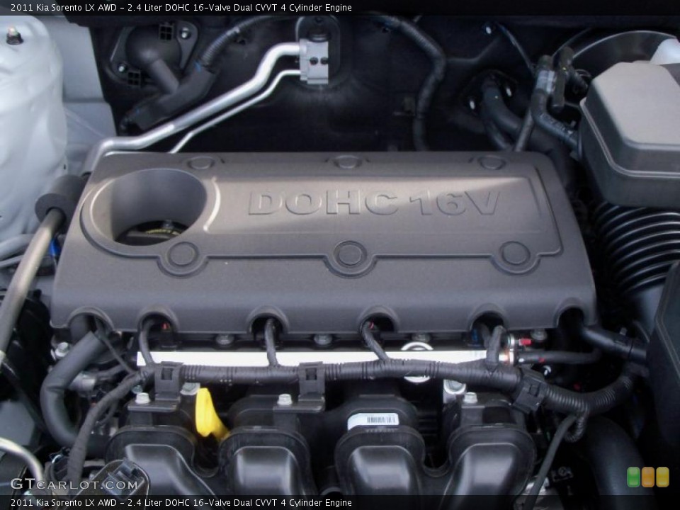 2.4 Liter DOHC 16-Valve Dual CVVT 4 Cylinder Engine for the 2011 Kia Sorento #38131670