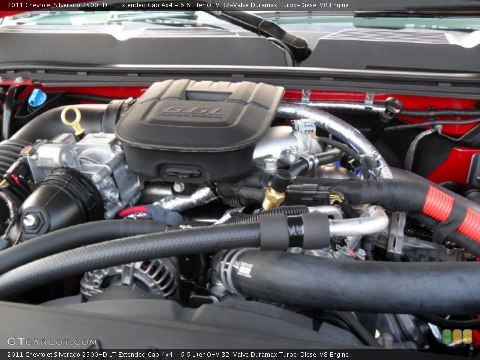 6.6 Liter OHV 32-Valve Duramax Turbo-Diesel V8 Engine for the 2011 Chevrolet Silverado 2500HD #38133878