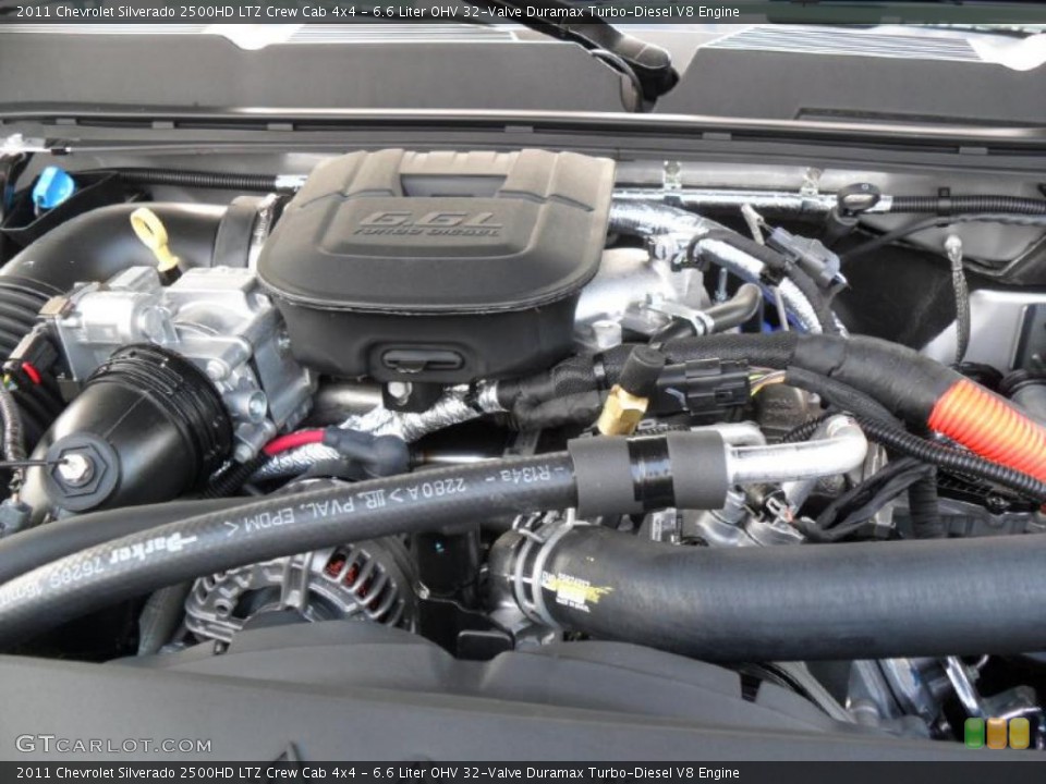 6.6 Liter OHV 32-Valve Duramax Turbo-Diesel V8 Engine for the 2011 Chevrolet Silverado 2500HD #38134694