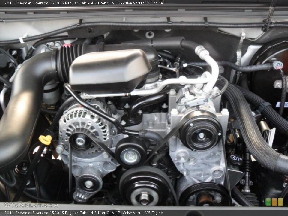 4.3 Liter OHV 12-Valve Vortec V6 Engine for the 2011 Chevrolet Silverado 1500 #38135982