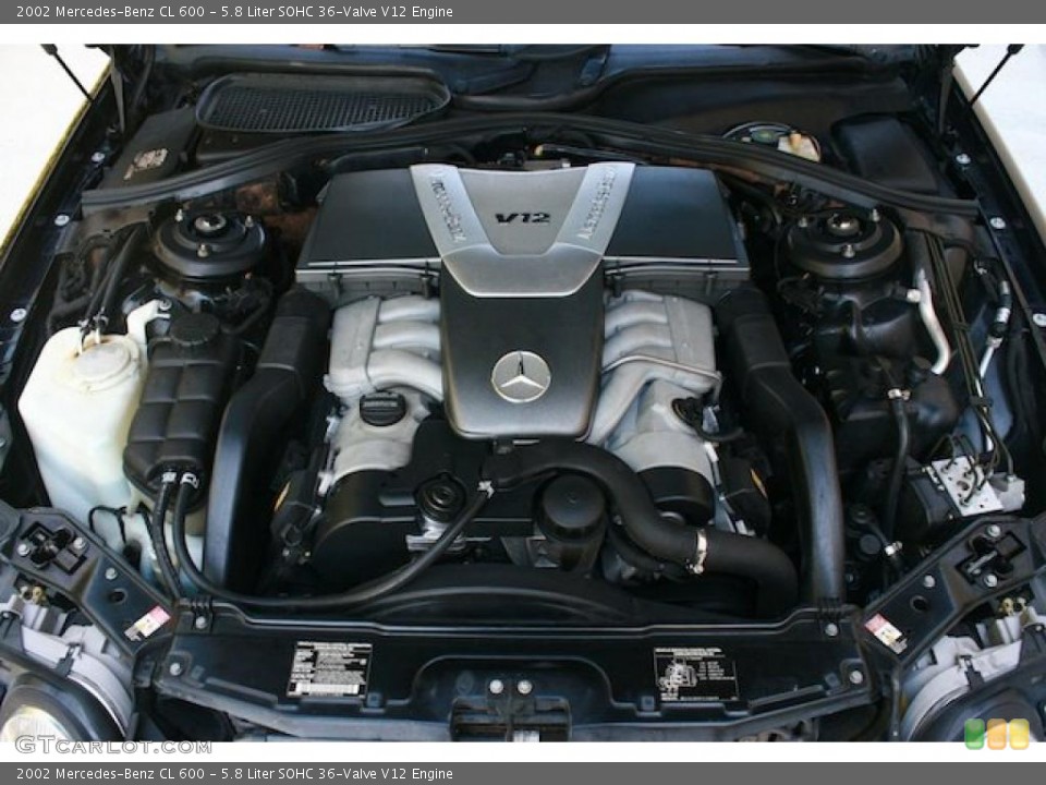 5.8 Liter SOHC 36-Valve V12 Engine for the 2002 Mercedes-Benz CL #38142126