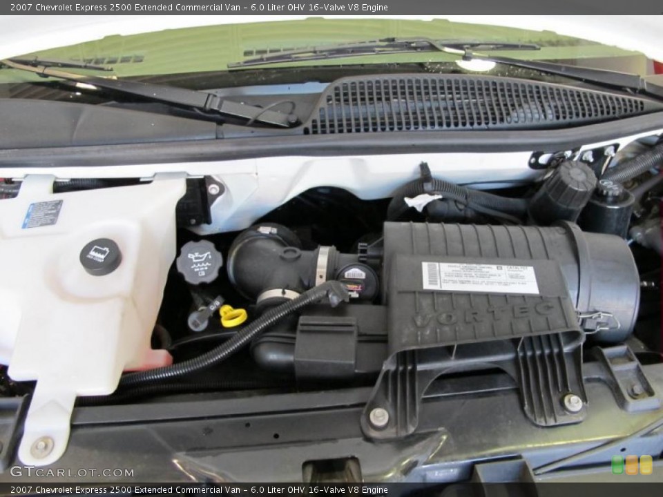 6.0 Liter OHV 16-Valve V8 2007 Chevrolet Express Engine