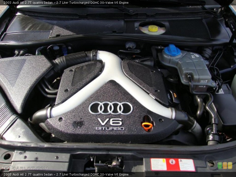 2.7 Liter Turbocharged DOHC 30-Valve V6 Engine for the 2003 Audi A6 #38188184