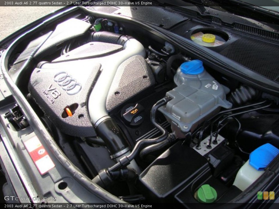 2.7 Liter Turbocharged DOHC 30-Valve V6 Engine for the 2003 Audi A6 #38188196