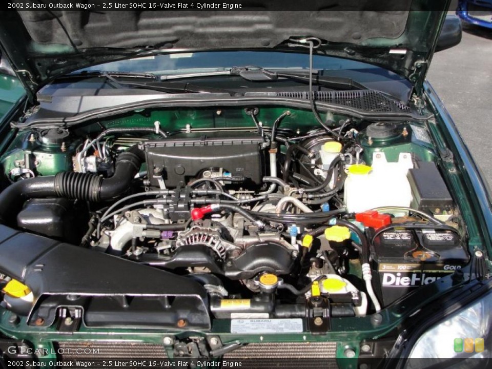 2.5 Liter SOHC 16-Valve Flat 4 Cylinder Engine for the 2002 Subaru Outback #38205384