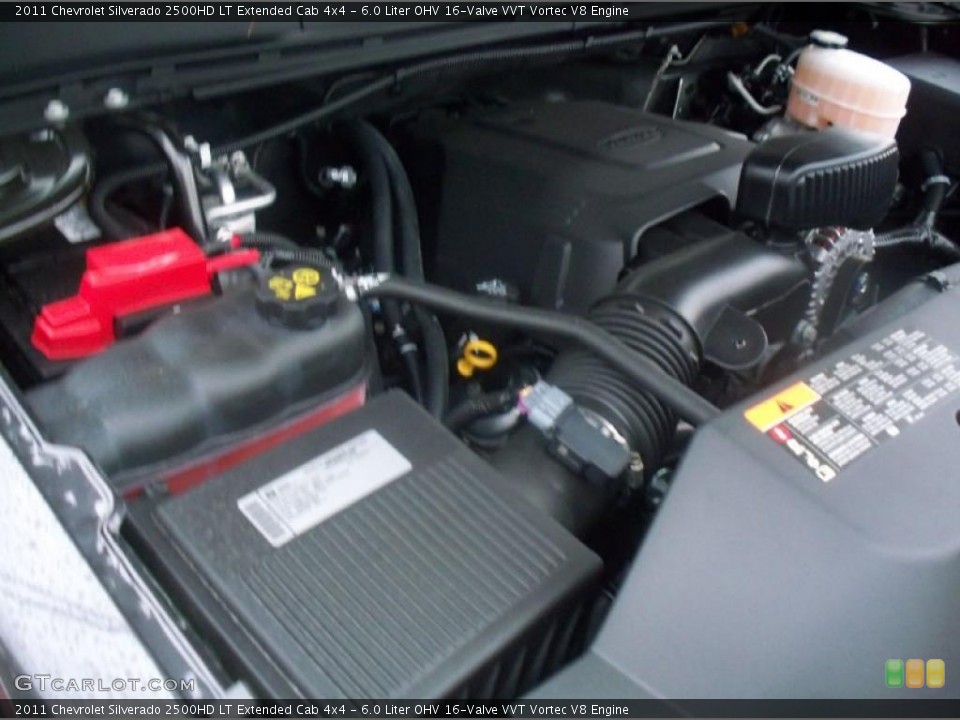 6.0 Liter OHV 16-Valve VVT Vortec V8 Engine for the 2011 Chevrolet Silverado 2500HD #38208748