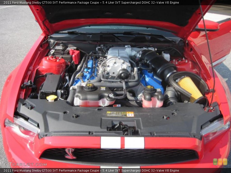 5.4 Liter SVT Supercharged DOHC 32-Valve V8 Engine for the 2011 Ford Mustang #38209424