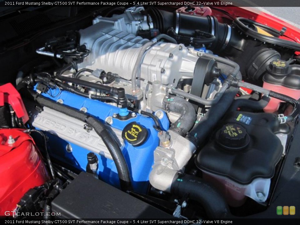 5.4 Liter SVT Supercharged DOHC 32-Valve V8 Engine for the 2011 Ford Mustang #38209432