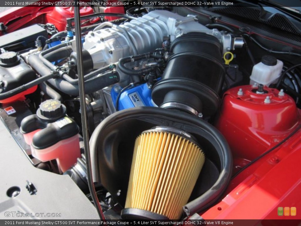 5.4 Liter SVT Supercharged DOHC 32-Valve V8 Engine for the 2011 Ford Mustang #38209440