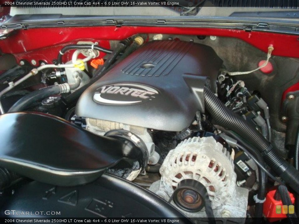 6.0 Liter OHV 16-Valve Vortec V8 Engine for the 2004 Chevrolet Silverado 2500HD #38233771