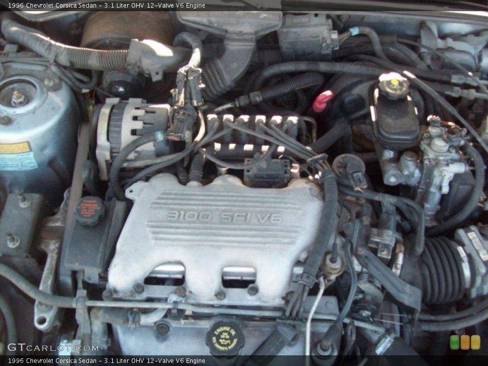 3.1 Liter OHV 12-Valve V6 Engine for the 1996 Chevrolet Corsica #38245759