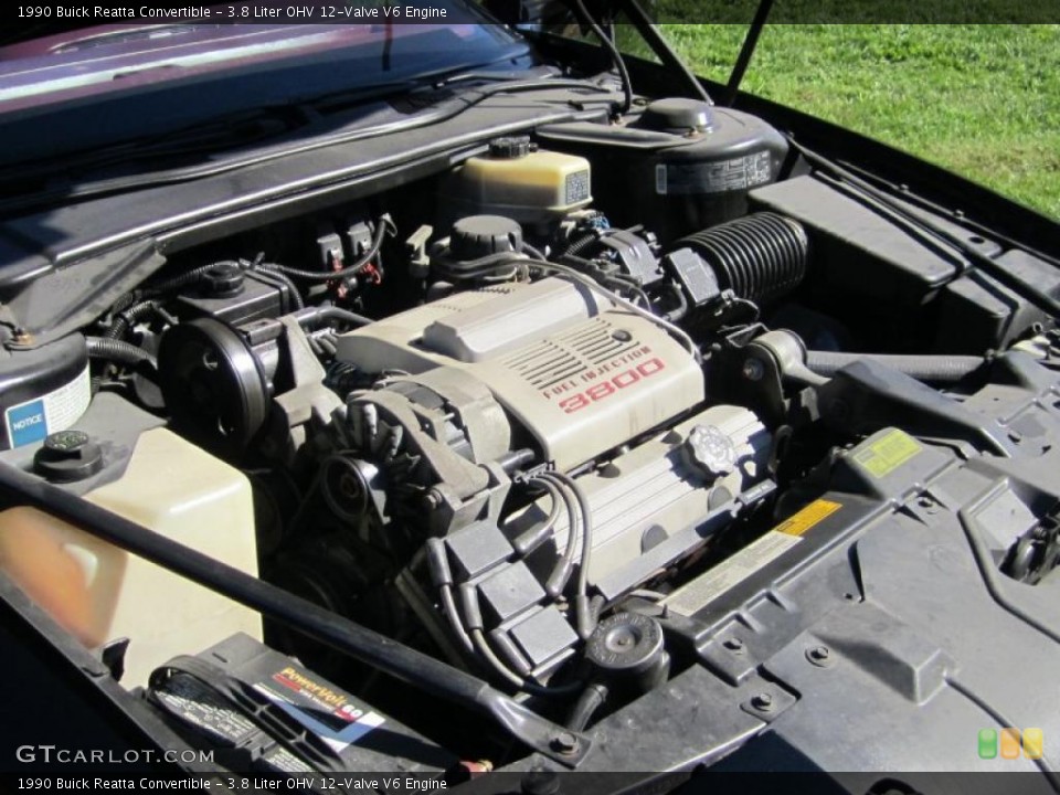 3.8 Liter OHV 12-Valve V6 Engine for the 1990 Buick Reatta #38260527