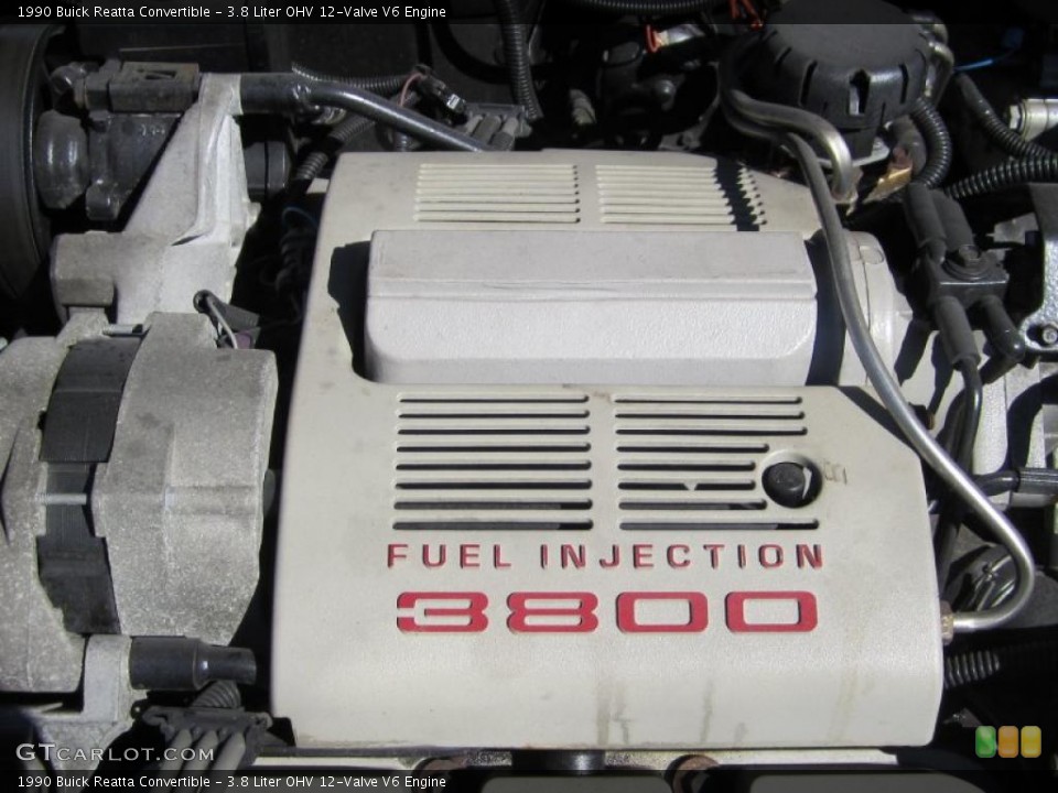 3.8 Liter OHV 12-Valve V6 Engine for the 1990 Buick Reatta #38260539