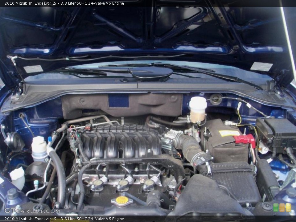 3.8 Liter SOHC 24-Valve V6 2010 Mitsubishi Endeavor Engine