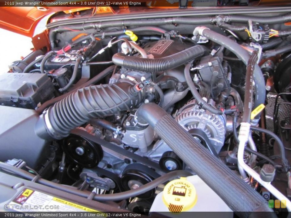 3.8 Liter OHV 12-Valve V6 Engine for the 2011 Jeep Wrangler Unlimited #38315211