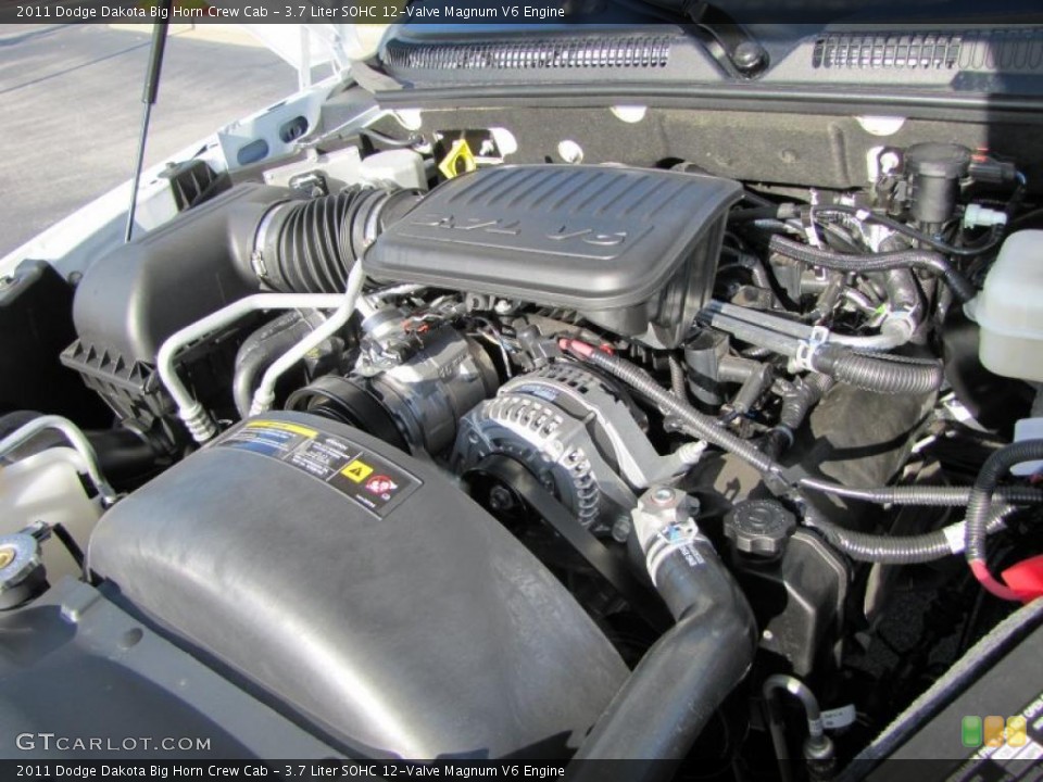 3.7 Liter SOHC 12-Valve Magnum V6 Engine for the 2011 Dodge Dakota #38316363