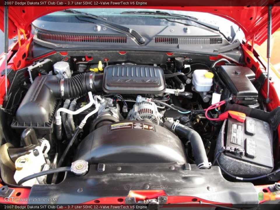 3.7 Liter SOHC 12-Valve PowerTech V6 Engine for the 2007 Dodge Dakota #38322163
