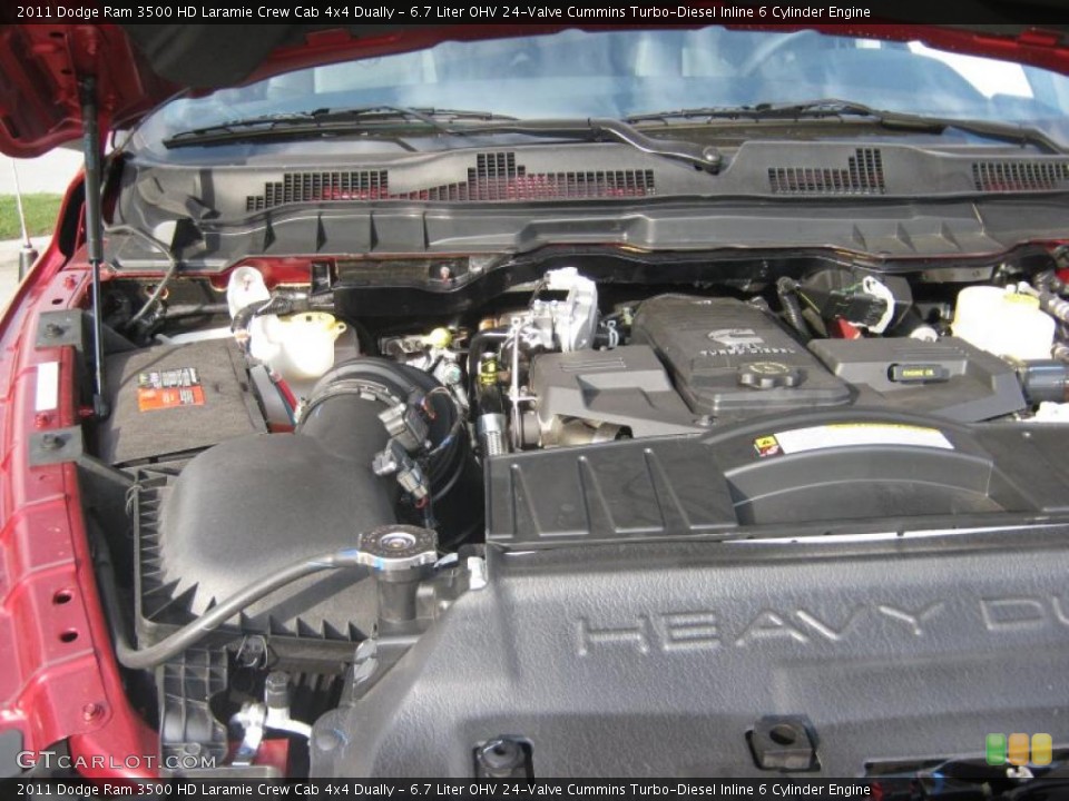 6.7 Liter OHV 24-Valve Cummins Turbo-Diesel Inline 6 Cylinder Engine for the 2011 Dodge Ram 3500 HD #38331443