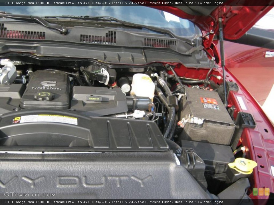 6.7 Liter OHV 24-Valve Cummins Turbo-Diesel Inline 6 Cylinder Engine for the 2011 Dodge Ram 3500 HD #38331459