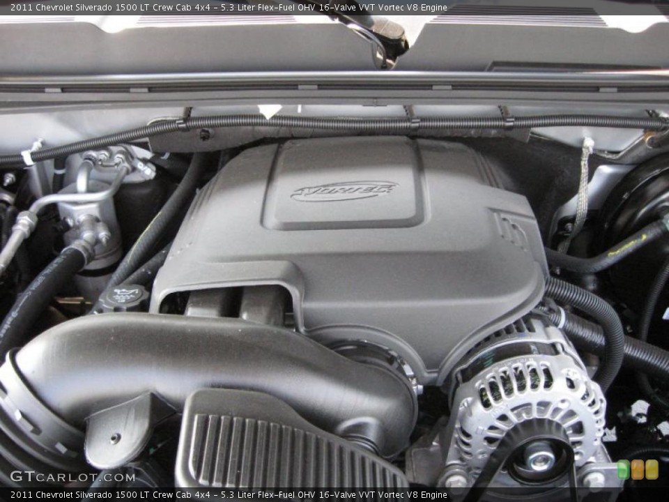 5.3 Liter Flex-Fuel OHV 16-Valve VVT Vortec V8 Engine for the 2011 Chevrolet Silverado 1500 #38338432