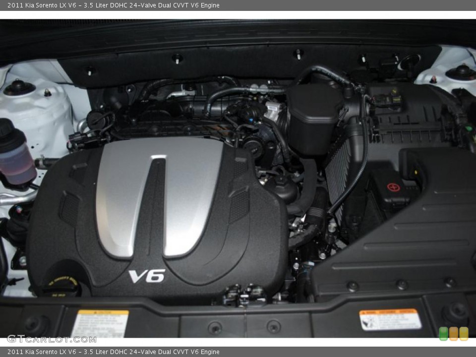 3.5 Liter DOHC 24-Valve Dual CVVT V6 Engine for the 2011 Kia Sorento #38346202