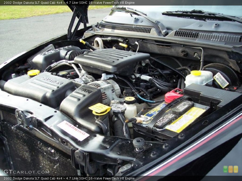 4.7 Liter SOHC 16-Valve PowerTech V8 Engine for the 2002 Dodge Dakota #38348438