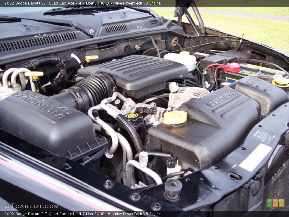 4.7 Liter SOHC 16-Valve PowerTech V8 Engine for the 2002 Dodge Dakota #38348458