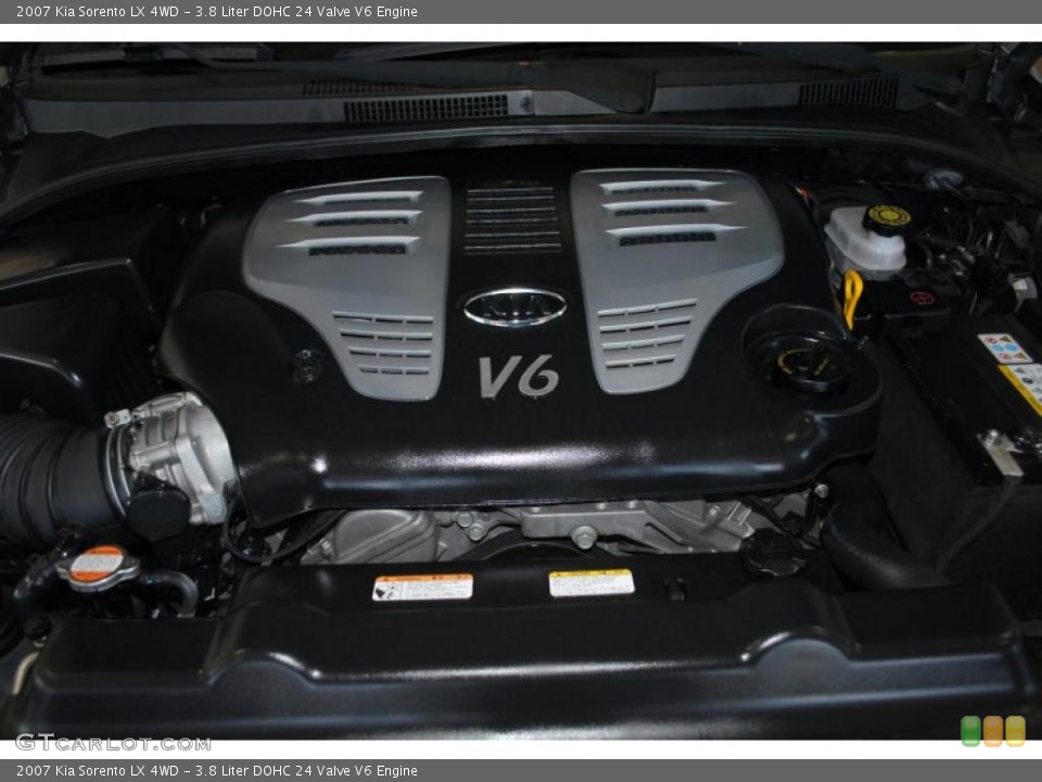 3.8 Liter DOHC 24 Valve V6 Engine for the 2007 Kia Sorento #38349618