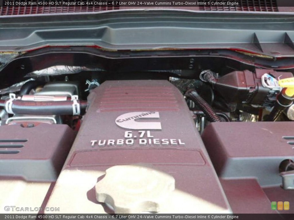 6.7 Liter OHV 24-Valve Cummins Turbo-Diesel Inline 6 Cylinder Engine for the 2011 Dodge Ram 4500 HD #38352334
