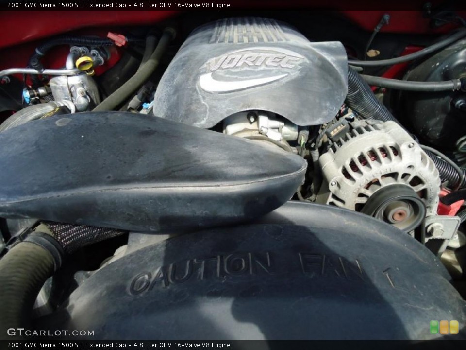 4.8 Liter OHV 16-Valve V8 Engine for the 2001 GMC Sierra 1500 #38358362