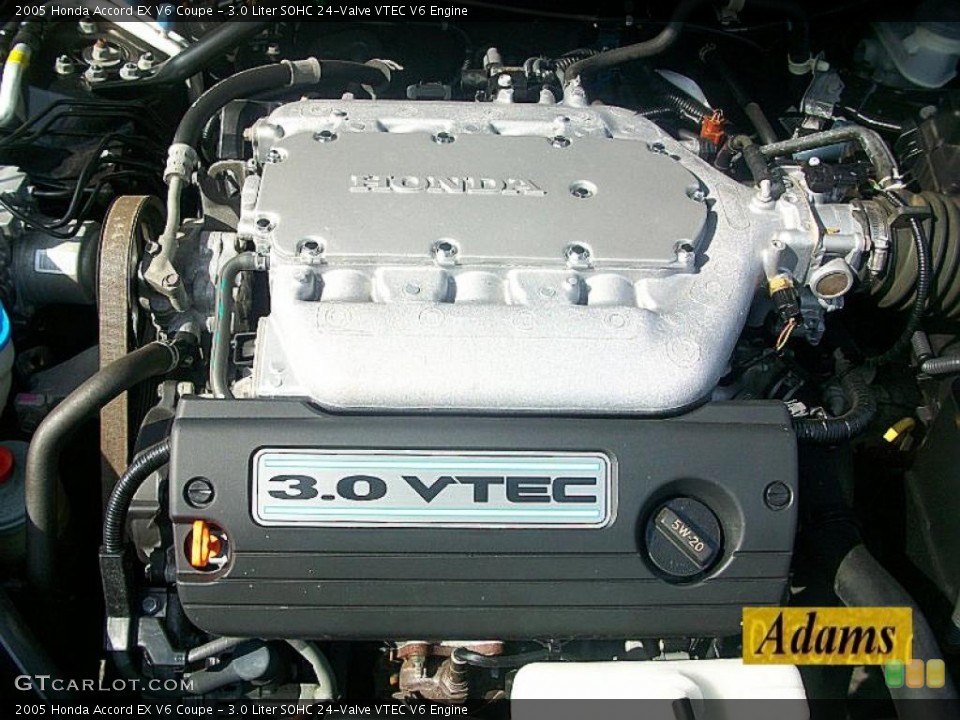 3.0 Liter SOHC 24-Valve VTEC V6 Engine for the 2005 Honda Accord #38360574
