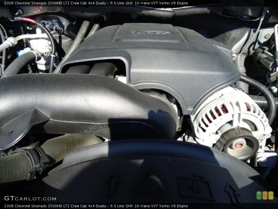 6.0 Liter OHV 16-Valve VVT Vortec V8 Engine for the 2008 Chevrolet Silverado 3500HD #38360594