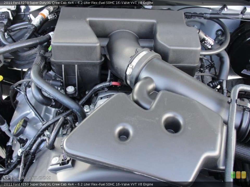 6.2 Liter Flex-Fuel SOHC 16-Valve VVT V8 Engine for the 2011 Ford F250 Super Duty #38388875