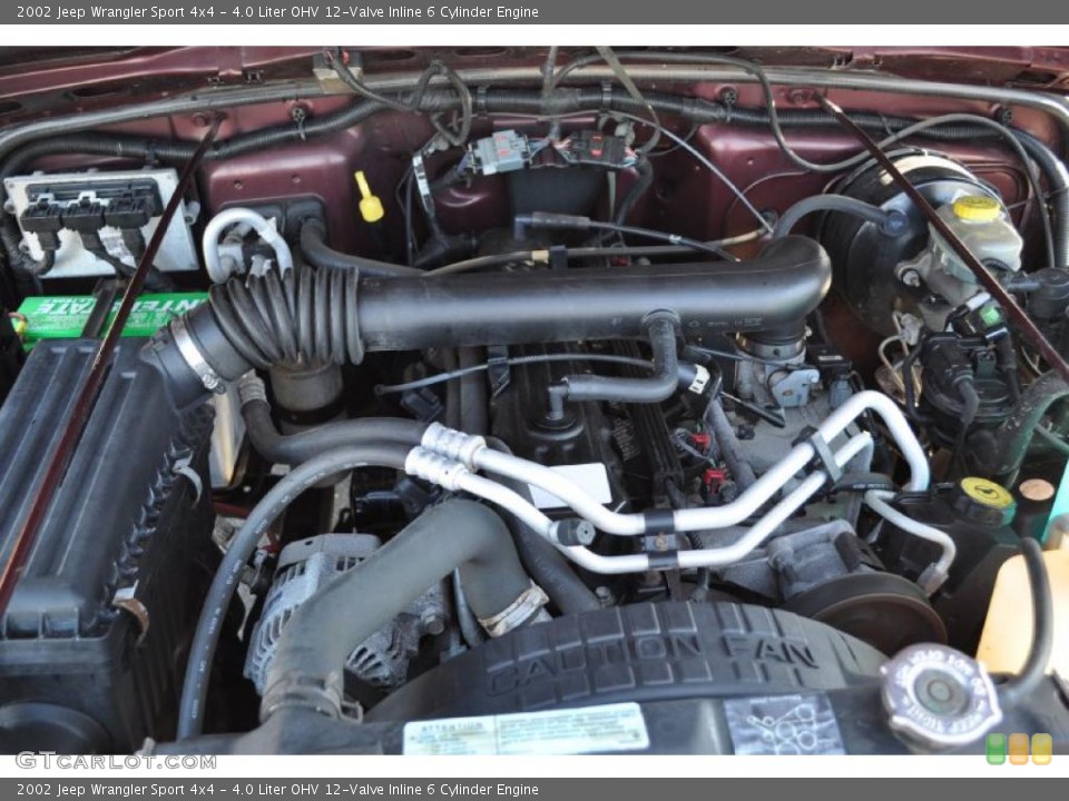 4.0 Liter OHV 12-Valve Inline 6 Cylinder Engine for the 2002 Jeep Wrangler #38390443
