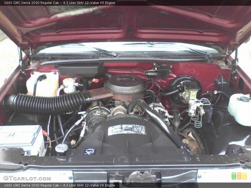 4.3 Liter OHV 12-Valve V6 1993 GMC Sierra 1500 Engine