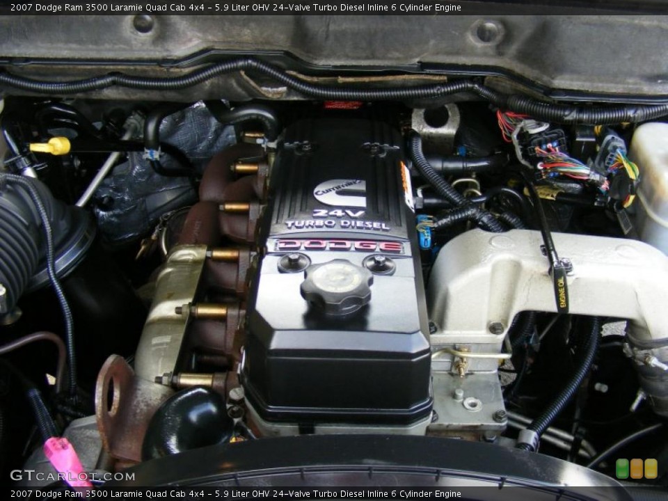 5.9 Liter OHV 24-Valve Turbo Diesel Inline 6 Cylinder Engine for the 2007 Dodge Ram 3500 #38407636