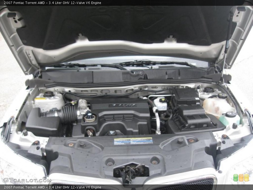 3.4 Liter OHV 12-Valve V6 2007 Pontiac Torrent Engine