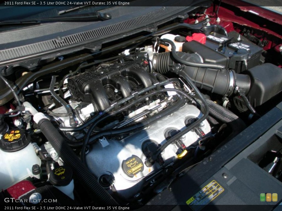 3.5 Liter DOHC 24-Valve VVT Duratec 35 V6 Engine for the 2011 Ford Flex #38416673