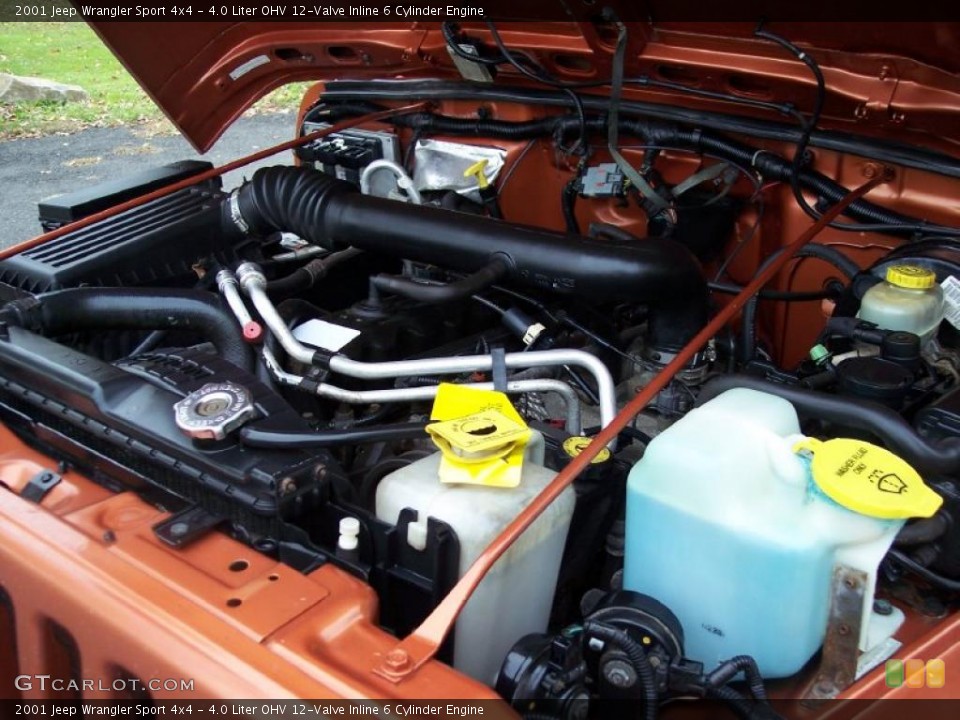 4.0 Liter OHV 12-Valve Inline 6 Cylinder Engine for the 2001 Jeep Wrangler #38417053
