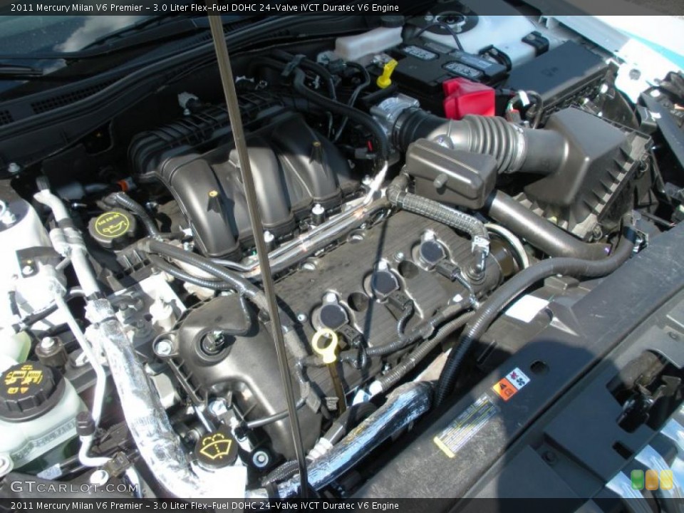 3.0 Liter Flex-Fuel DOHC 24-Valve iVCT Duratec V6 Engine for the 2011 Mercury Milan #38417681