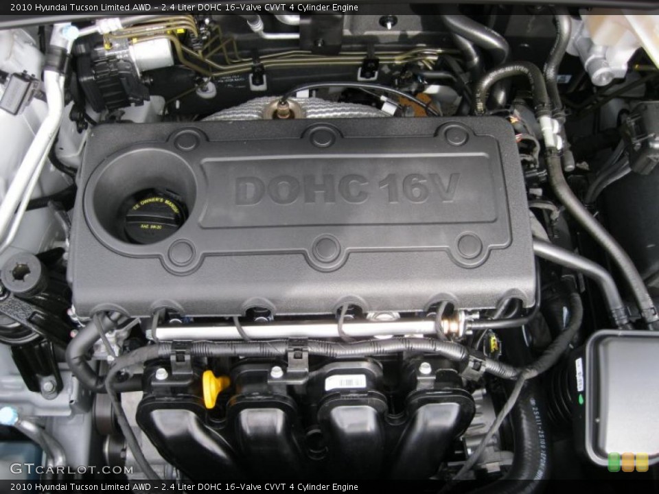 2.4 Liter DOHC 16-Valve CVVT 4 Cylinder Engine for the 2010 Hyundai Tucson #38442420