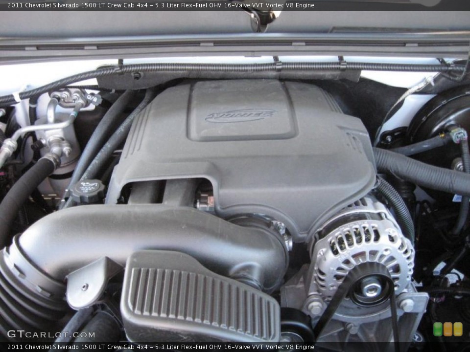 5.3 Liter Flex-Fuel OHV 16-Valve VVT Vortec V8 Engine for the 2011 Chevrolet Silverado 1500 #38442964