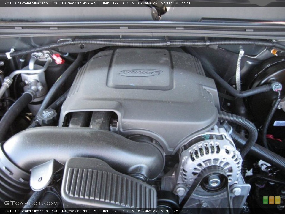 5.3 Liter Flex-Fuel OHV 16-Valve VVT Vortec V8 Engine for the 2011 Chevrolet Silverado 1500 #38443217