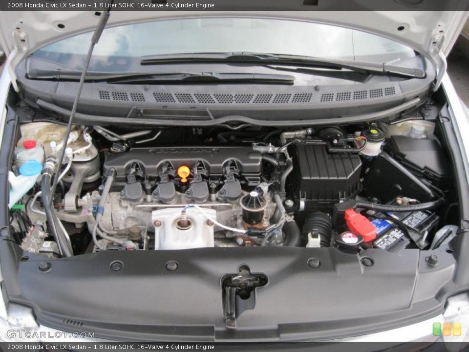 1.8 Liter SOHC 16-Valve 4 Cylinder Engine for the 2008 Honda Civic #38443552