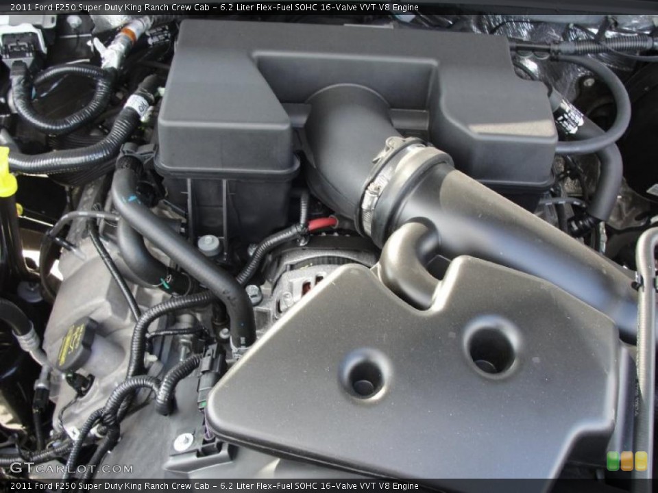 6.2 Liter Flex-Fuel SOHC 16-Valve VVT V8 2011 Ford F250 Super Duty Engine